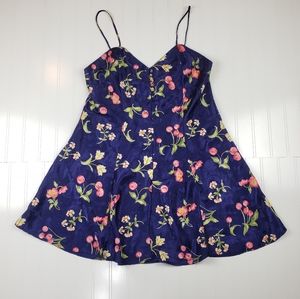 *Vintage* Y2K silky slip/nightgown mini dress